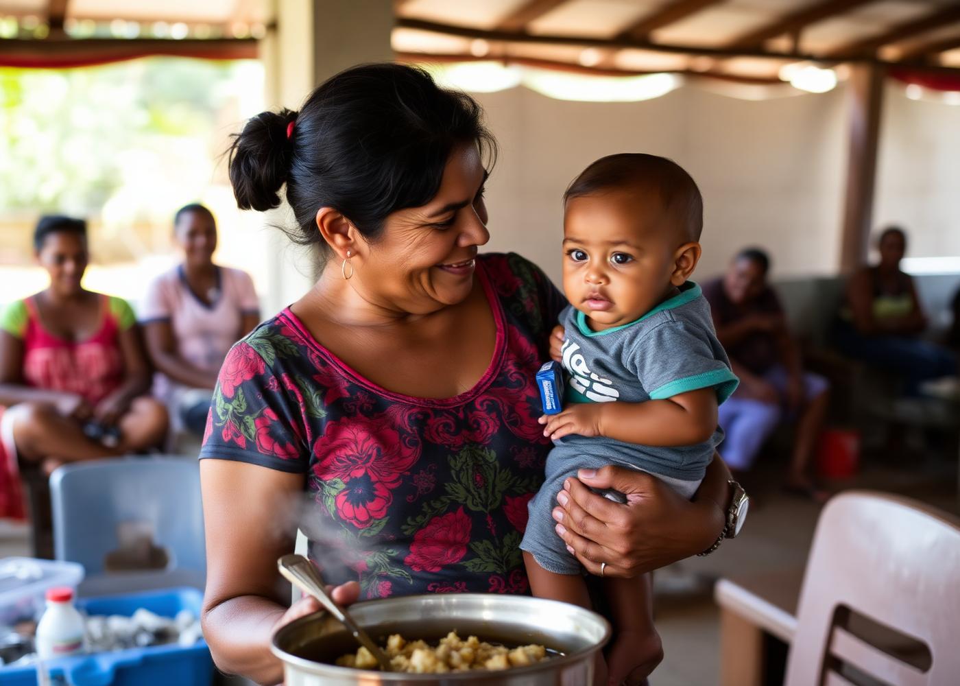 Mães atendidas nas comunidades
